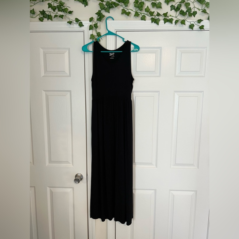 Maurice’s black maxi dress with pockets